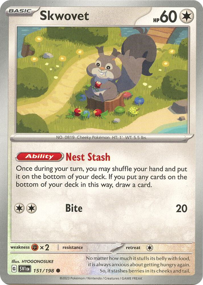 Skwovet 151/198 (SV01: Scarlet & Violet Base Set)  | Good Games Adelaide SA