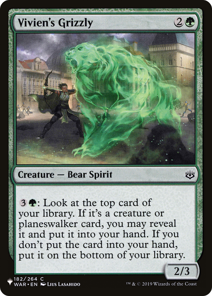 Vivien's Grizzly [The List Reprints] | Good Games Adelaide SA