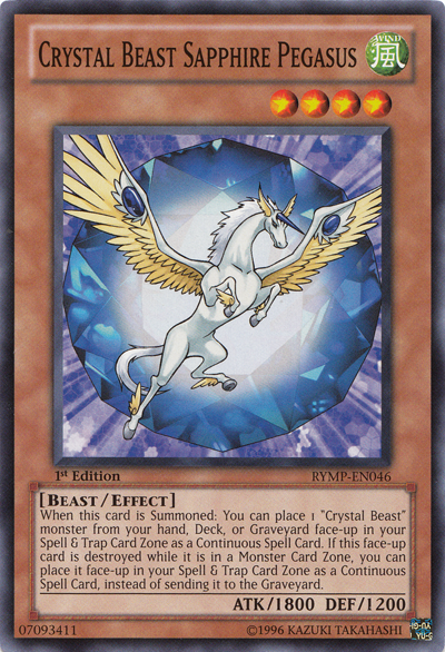 Crystal Beast Sapphire Pegasus [RYMP-EN046] Common | Good Games Adelaide SA