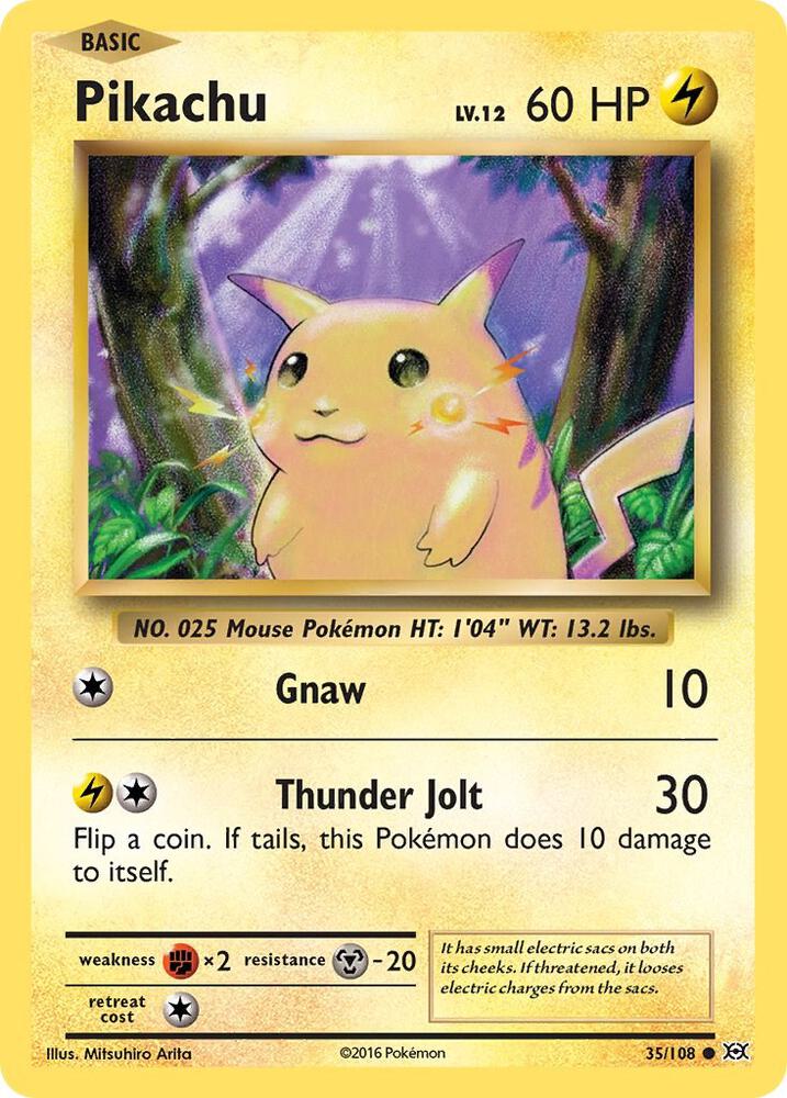 Pikachu 35/108 (XY - Evolutions)  | Good Games Adelaide SA