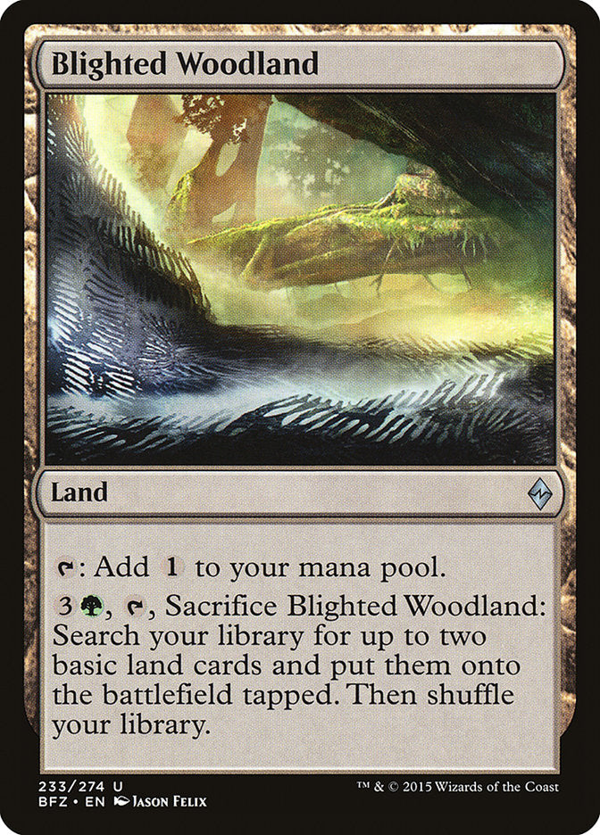 Blighted Woodland [Battle for Zendikar] | Good Games Adelaide SA