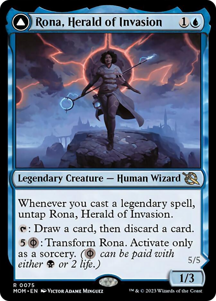 Rona, Herald of Invasion // Rona, Tolarian Obliterator [March of the Machine] | Good Games Adelaide SA