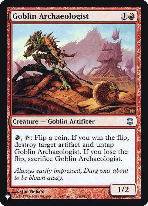 Goblin Archaeologist 63 (The List Reprints)  - Foil | Good Games Adelaide SA