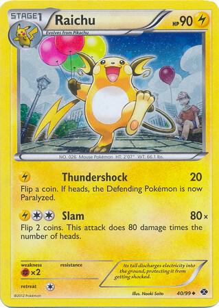 Raichu 40 99 Cosmos Holo 040/099 (Blister Exclusives)  - Holofoil | Good Games Adelaide SA