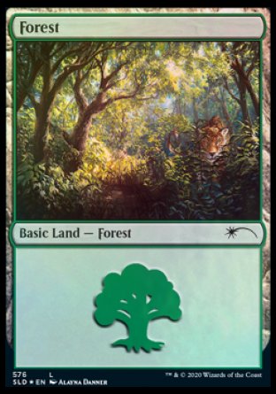 Forest (Cats) (576) [Secret Lair Drop Promos] | Good Games Adelaide SA