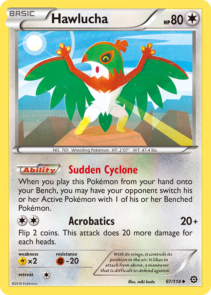 Hawlucha (97/114) [XY: Steam Siege] | Good Games Adelaide SA