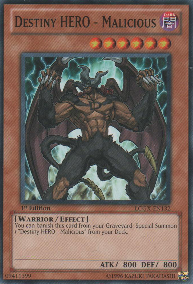 Destiny HERO - Malicious [LCGX-EN132] Common | Good Games Adelaide SA