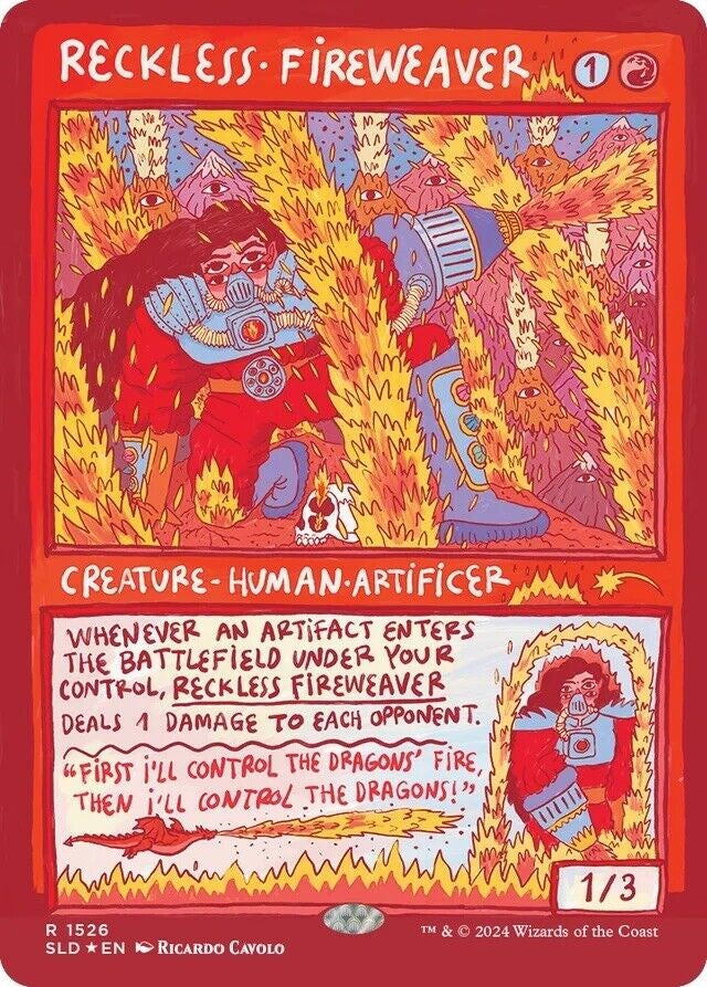 Reckless Fireweaver (Rainbow Foil) [Secret Lair Drop Series] | Good Games Adelaide SA