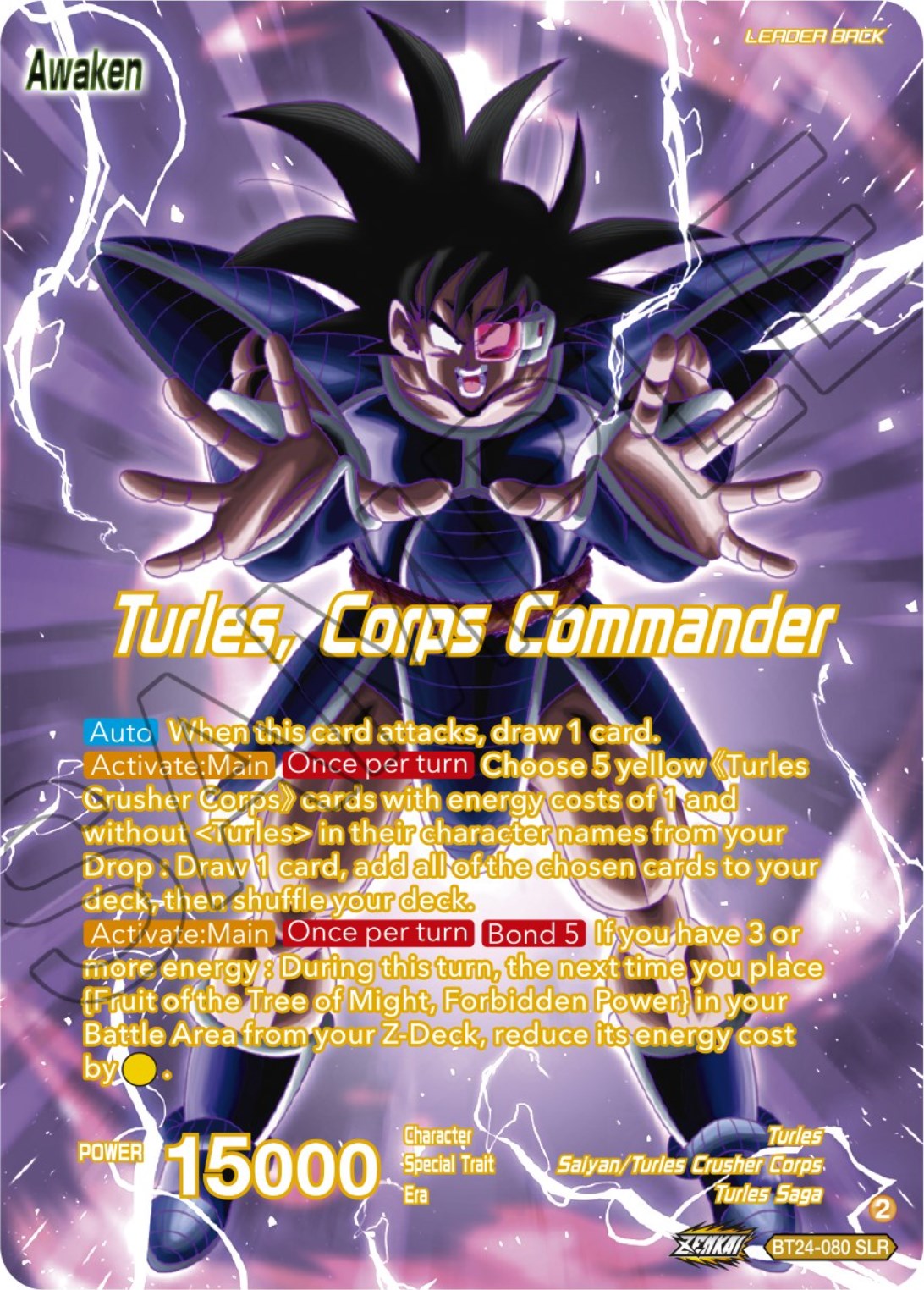 Turles // Turles, Corps Commander (SLR) (BT24-080) [Beyond Generations] | Good Games Adelaide SA