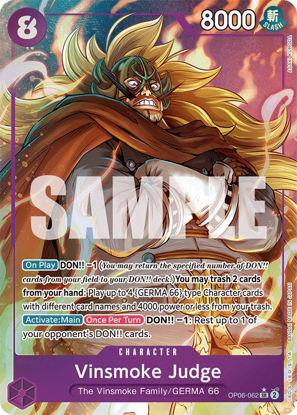 Vinsmoke Judge (Alternate Art) [Wings of the Captain] | Good Games Adelaide SA