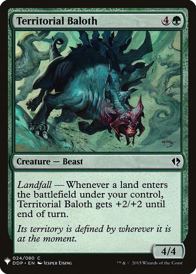 Territorial Baloth 24 (The List Reprints)  | Good Games Adelaide SA