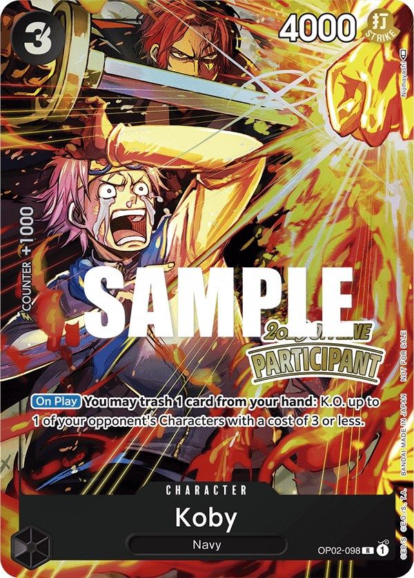 Koby (Offline Regional 2023) [Participant] [One Piece Promotion Cards] | Good Games Adelaide SA