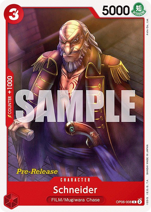 Schneider [Wings of the Captain Pre-Release Cards] | Good Games Adelaide SA