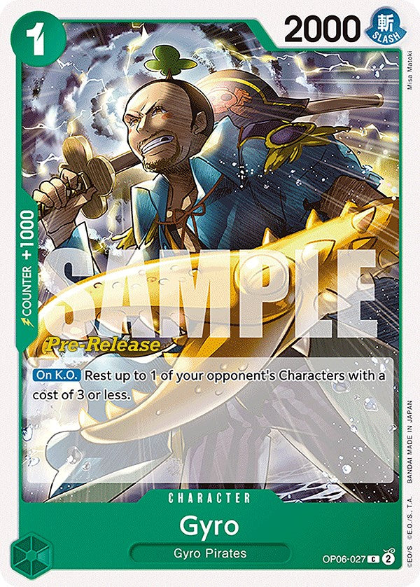 Gyro [Wings of the Captain Pre-Release Cards] | Good Games Adelaide SA