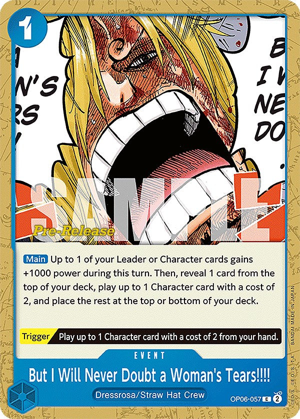 But I Will Never Doubt a Woman's Tears!!!! [Wings of the Captain Pre-Release Cards] | Good Games Adelaide SA