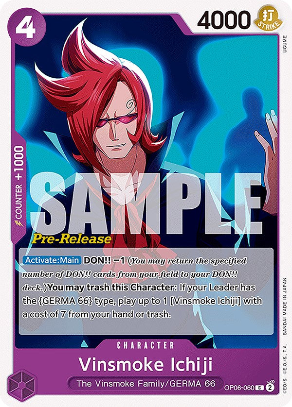 Vinsmoke Ichiji [Wings of the Captain Pre-Release Cards] | Good Games Adelaide SA