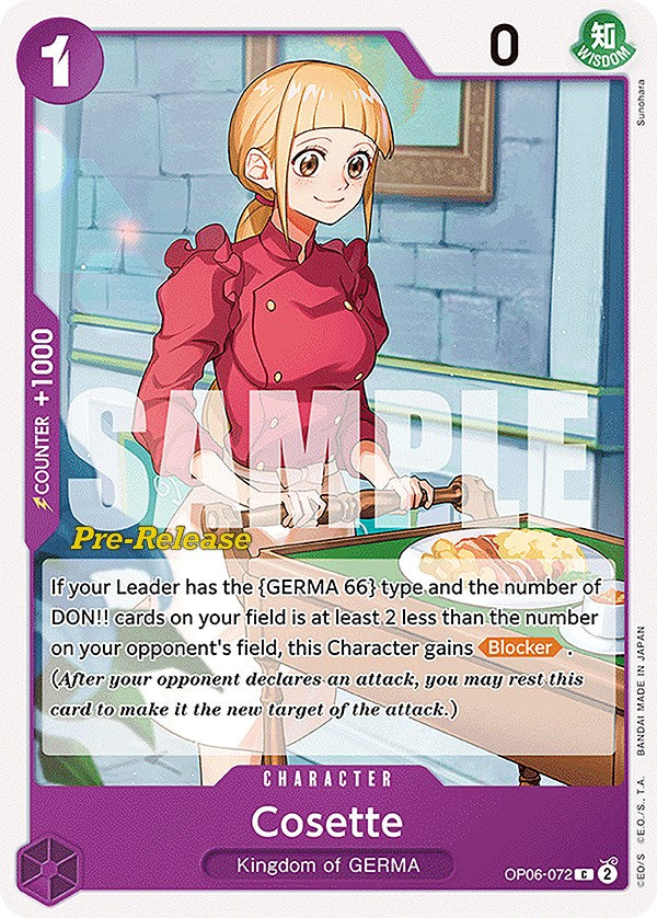 Cosette [Wings of the Captain Pre-Release Cards] | Good Games Adelaide SA