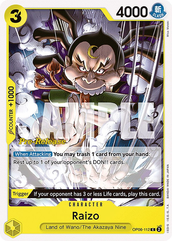 Raizo [Wings of the Captain Pre-Release Cards] | Good Games Adelaide SA