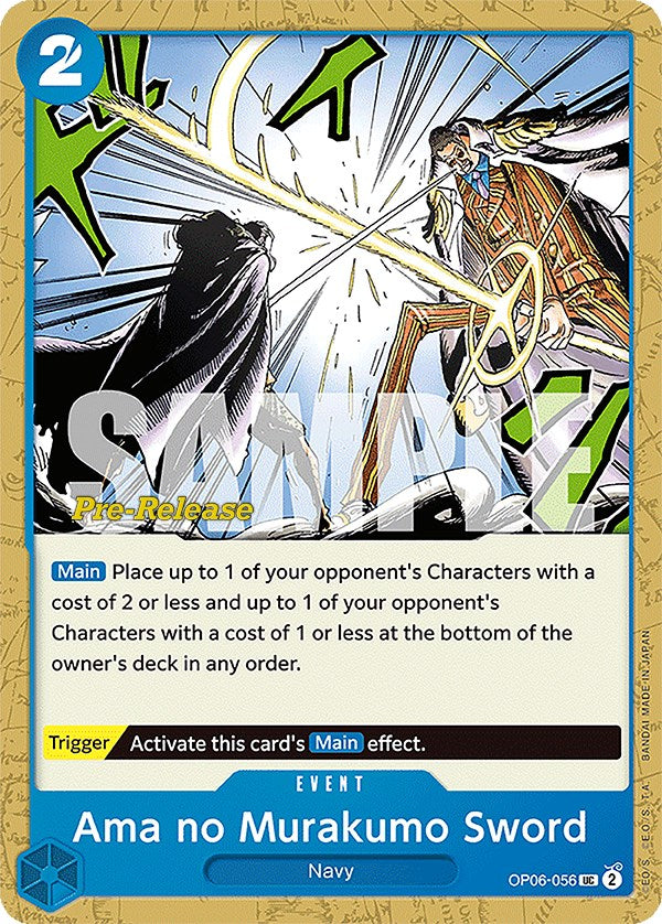 Ama no Murakumo Sword [Wings of the Captain Pre-Release Cards] | Good Games Adelaide SA
