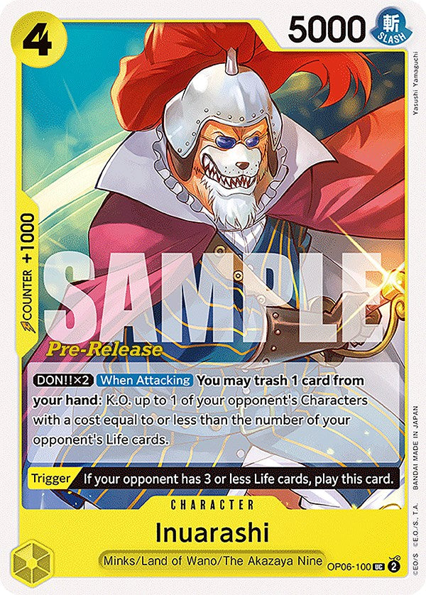 Inuarashi [Wings of the Captain Pre-Release Cards] | Good Games Adelaide SA