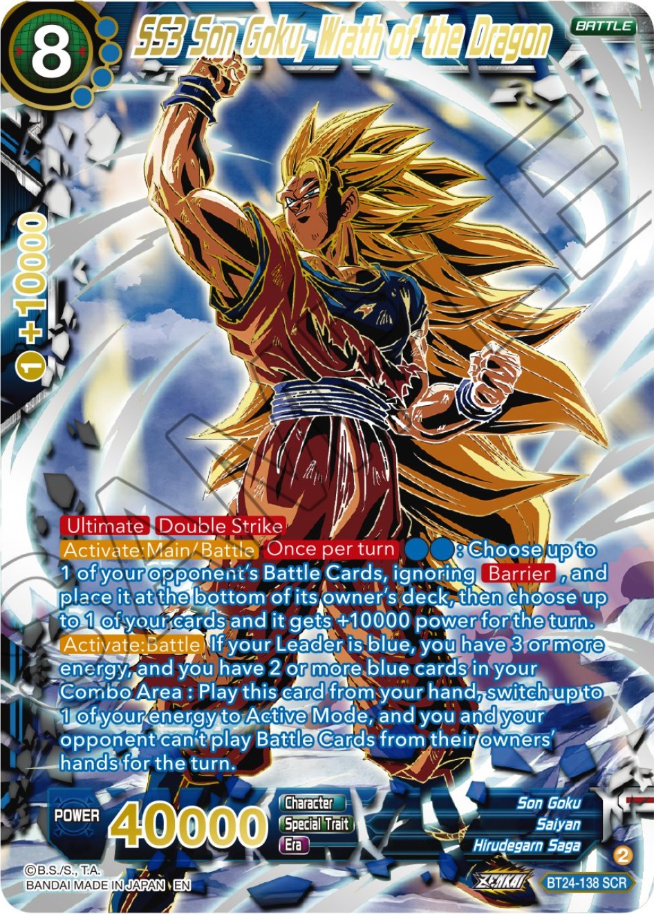 SS3 Son Goku, Wrath of the Dragon (Collector Booster) (BT24-138) [Beyond Generations] | Good Games Adelaide SA