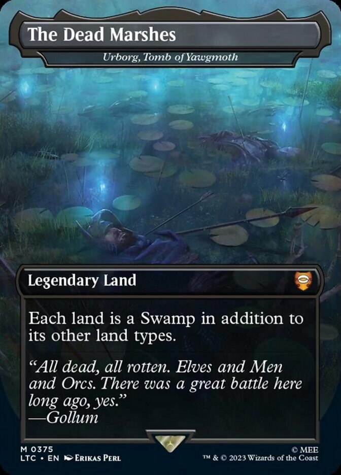The Dead Marshes - Urborg, Tomb of Yawgmoth (Borderless) [The Lord of the Rings: Tales of Middle-Earth Commander] | Good Games Adelaide SA