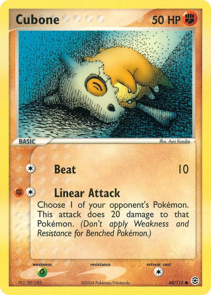 Cubone 60/112 (FireRed & LeafGreen)  - Reverse Holofoil | Good Games Adelaide SA