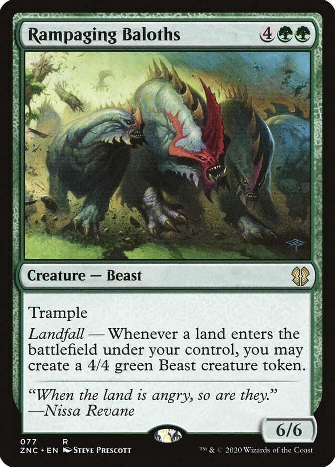 Rampaging Baloths 77 (Commander: Zendikar Rising)  | Good Games Adelaide SA