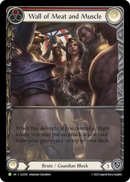 Wall of Meat and Muscle [LGS250] (Promo)  Rainbow Foil | Good Games Adelaide SA