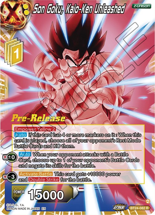 Son Goku, Kaio-Ken Unleashed (BT24-082) [Beyond Generations Prerelease Promos] | Good Games Adelaide SA