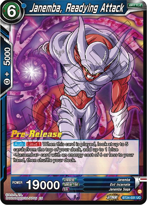 Janemba, Readying Attack (BT24-031) [Beyond Generations Prerelease Promos] | Good Games Adelaide SA