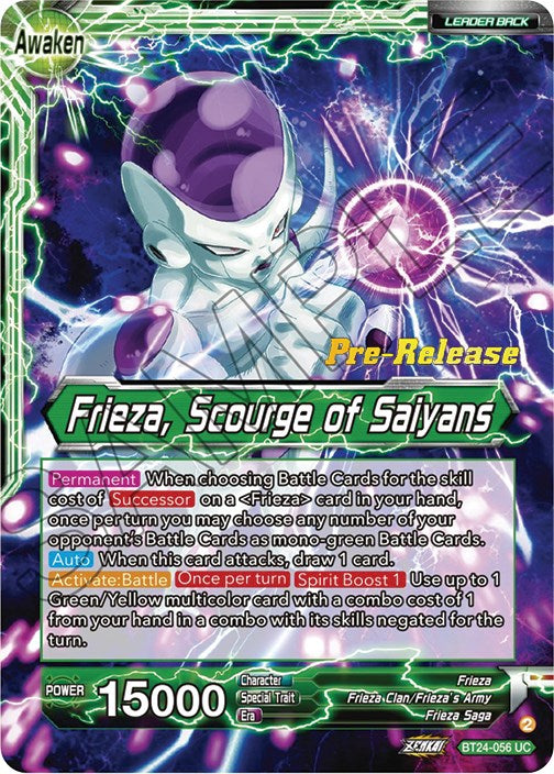 Frieza // Frieza, Scourge of Saiyans (BT24-056) [Beyond Generations Prerelease Promos] | Good Games Adelaide SA
