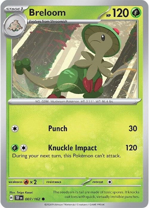 Breloom (007/162) [Scarlet & Violet: Temporal Forces] | Good Games Adelaide SA