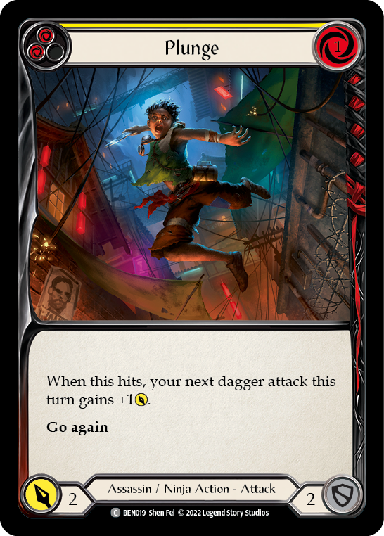 Plunge (Yellow) [BEN019] (Outsiders Benji Blitz Deck) | Good Games Adelaide SA