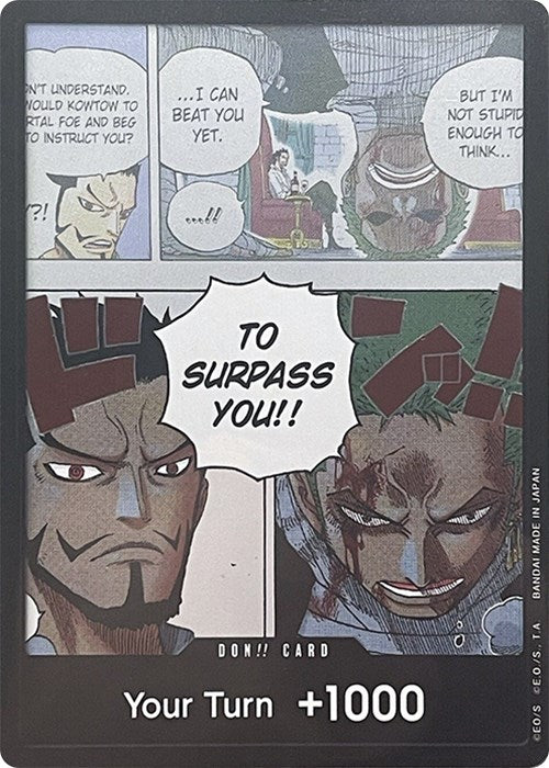 DON!! Card (Mihawk & Zoro) (Double Pack Set Vol. 3) [Wings of the Captain] | Good Games Adelaide SA