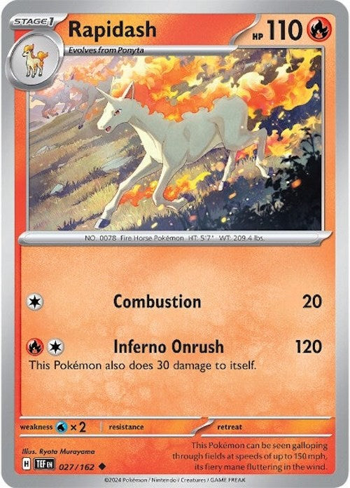 Rapidash (027/162) [Scarlet & Violet: Temporal Forces] | Good Games Adelaide SA