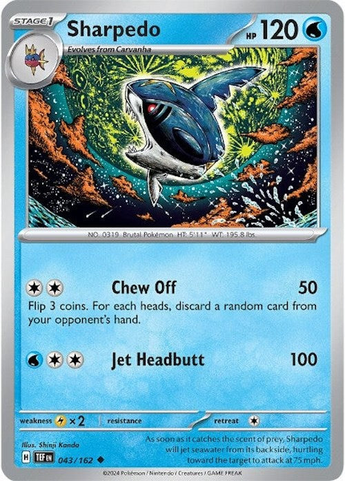 Sharpedo (043/162) [Scarlet & Violet: Temporal Forces] | Good Games Adelaide SA