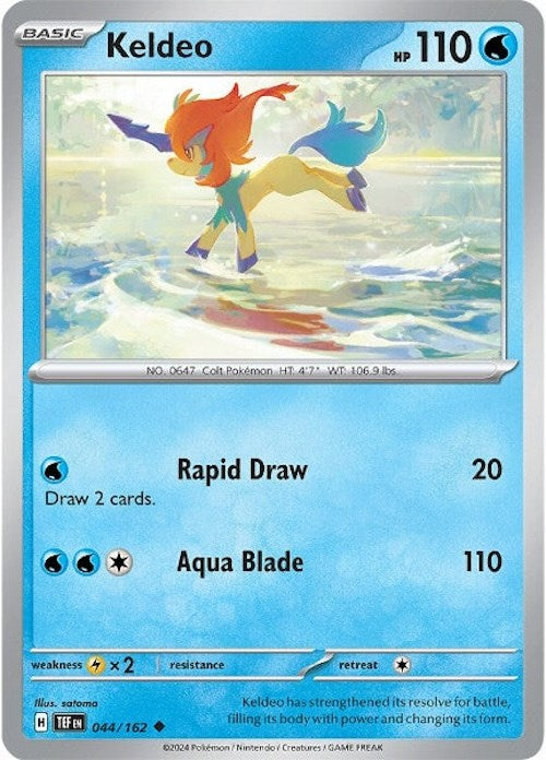 Keldeo (044/162) [Scarlet & Violet: Temporal Forces] | Good Games Adelaide SA