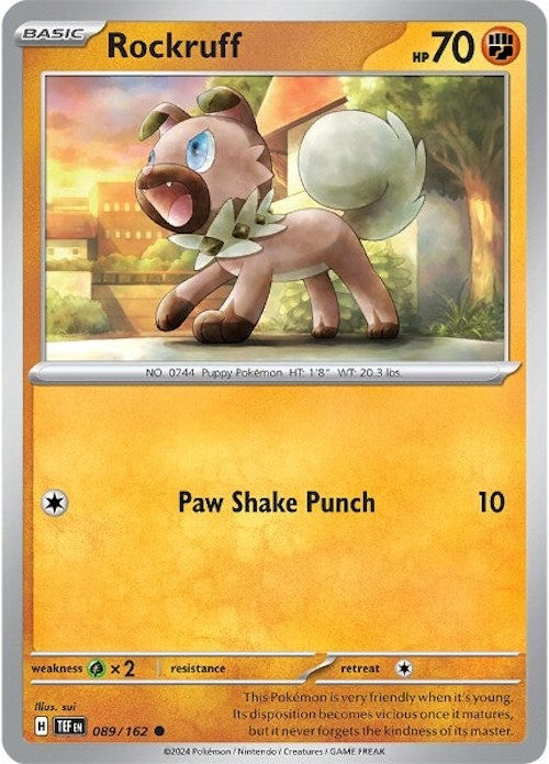 Rockruff (089/162) [Scarlet & Violet: Temporal Forces] | Good Games Adelaide SA