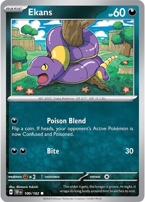 Ekans (100/162) [Scarlet & Violet: Temporal Forces] | Good Games Adelaide SA