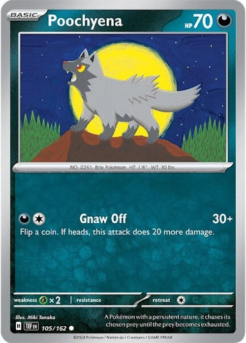Poochyena (105/162) [Scarlet & Violet: Temporal Forces] | Good Games Adelaide SA