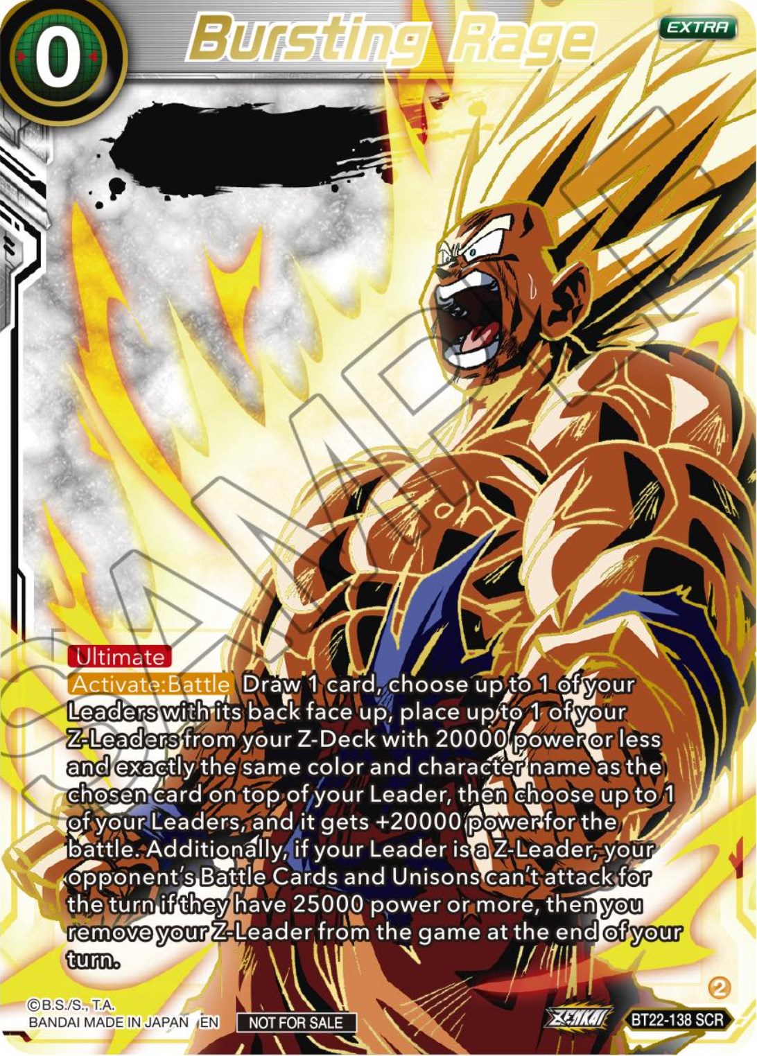 Bursting Rage (Serial Numbered) (BT22-138) [Tournament Promotion Cards] | Good Games Adelaide SA