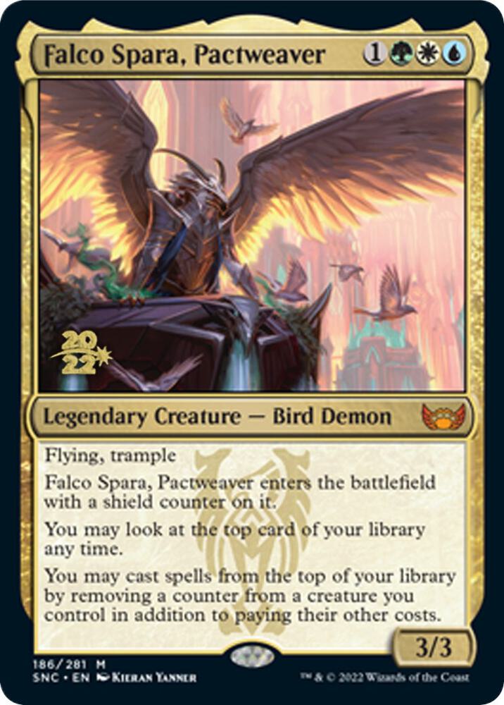 Falco Spara Pactweaver 186 (Prerelease Cards)  - Foil | Good Games Adelaide SA
