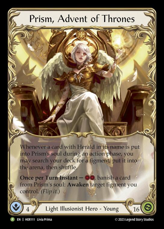Prism, Advent of Thrones [HER111] (Promo)  Rainbow Foil | Good Games Adelaide SA