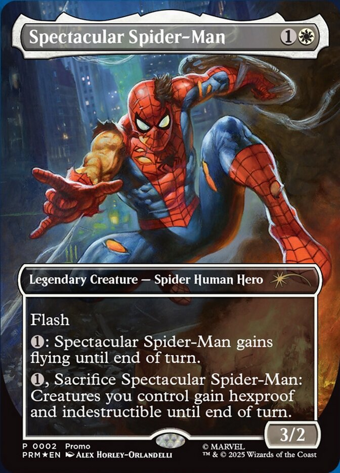Spectacular Spider-Man 2/0 (Media Promos)  - Borderless Foil | Good Games Adelaide SA