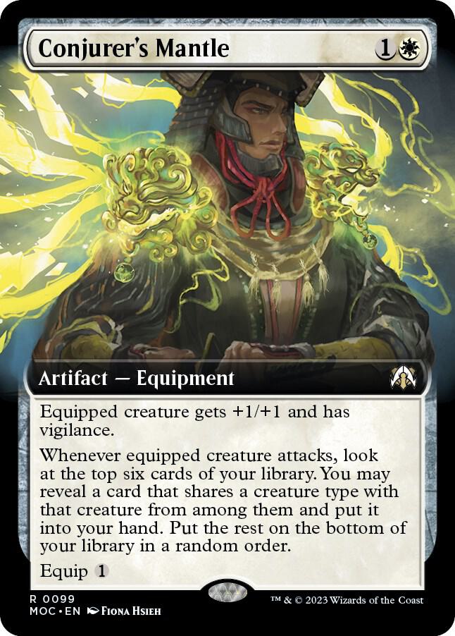 Conjurer's Mantle 99 (Commander: March of the Machine)  - Extended Art | Good Games Adelaide SA