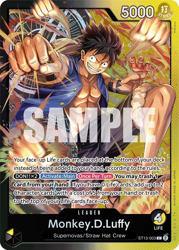 Monkey.D.Luffy [Ultra Deck: The Three Brothers] | Good Games Adelaide SA
