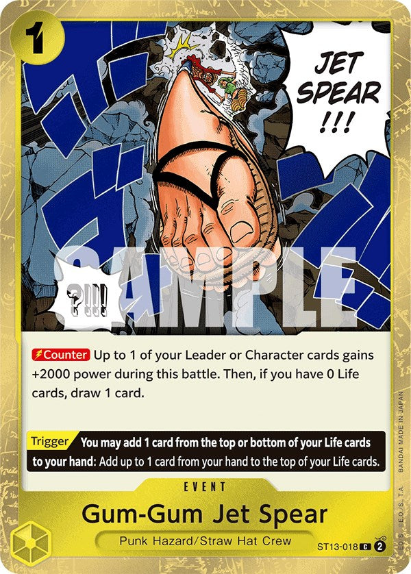 Gum-Gum Jet Spear [Ultra Deck: The Three Brothers] | Good Games Adelaide SA