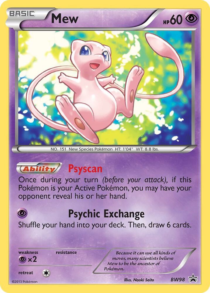 Mew BW98 (Black and White Promos)  - Holofoil | Good Games Adelaide SA