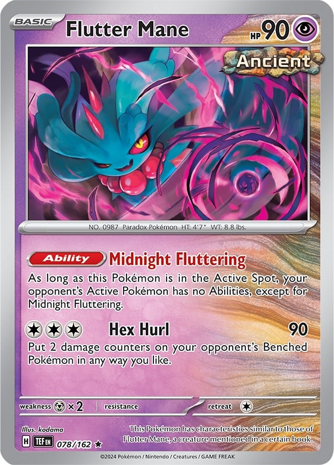 Flutter Mane (078/162) (Theme Deck Exclusive) [Scarlet & Violet: Temporal Forces] | Good Games Adelaide SA